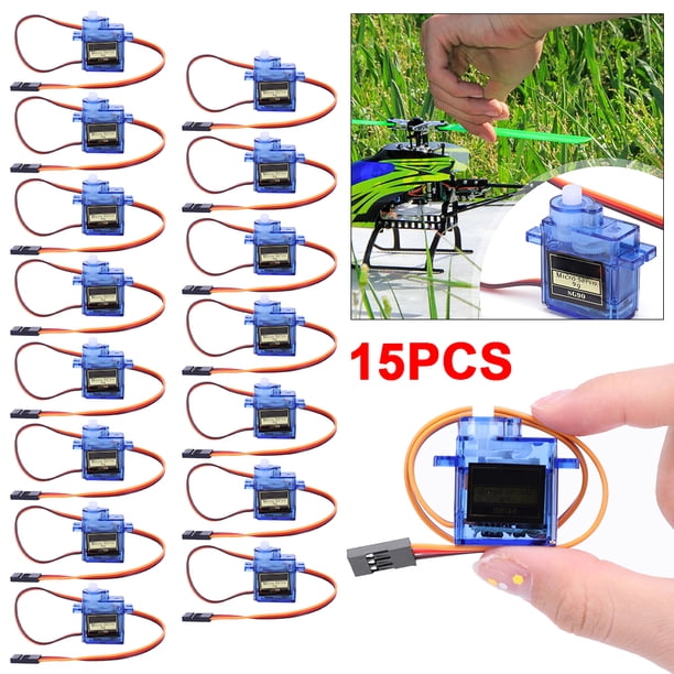 Microengranaje SG90 9G Fija para Helicóptero RC (180 Grados)