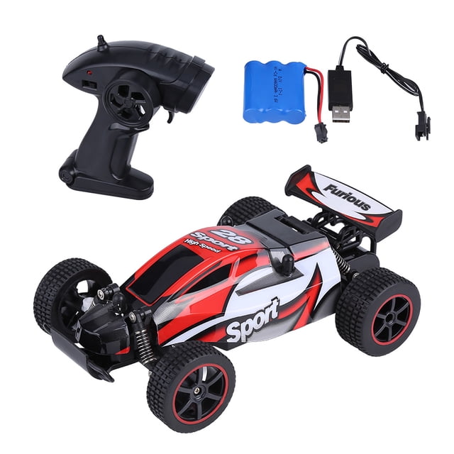 Control remoto de 2,4 GHz, coche con tracción en las cuatro ruedas, juguete modelo RC 1:20 (rojo)