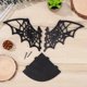 thumbnail image 2 of 2 estantes flotantes decorativos de Halloween, estante esquinero creativo con diseño de telaraña, portavelas de madera para pared, estilo rústico., 2 of 5
