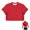 Red, variant on FOPSUFGWFO Mens Crop Tops Basic Casual Short Sleeve T-Shirts Crew Neck Daily Wear Loose Fit Fashion Blouses For Male Party Night Out Blue L