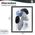 thumbnail image 4 of Stupell Industries Modern Pebbles of Frozen Currents Black Floating Frame Canvas Art, 17 x 21, by Svetlana Aleynikova, 4 of 8