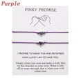 thumbnail image 4 of Pinky Promise Heart Adjustable Friendship Bracelets Bangles Matching Couples Bracelets Jewelry Gifts, 4 of 6