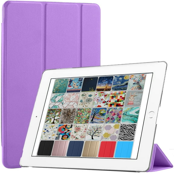 DuraSafe Cases For iPad PRO 12.9 Inch 3rd Generation 2018 (Will Not Fit on PRO 12.9 2020) Pencil Charging with Auto Sleep / Wake Function , Froasted PC Back - Purple