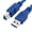Blue, variant on 1FT USB 3.0 Printer Cable, USB A to USB B High Speed Data Transfer Cord for Scanner, Printer, Blue/Black