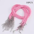 thumbnail image 1 of JUNWELL 10Pcs Leather Wax String Lobster Clasp Chain Pendant Necklace Rope Cords DIY 2MM-coffee-2mm, 1 of 9