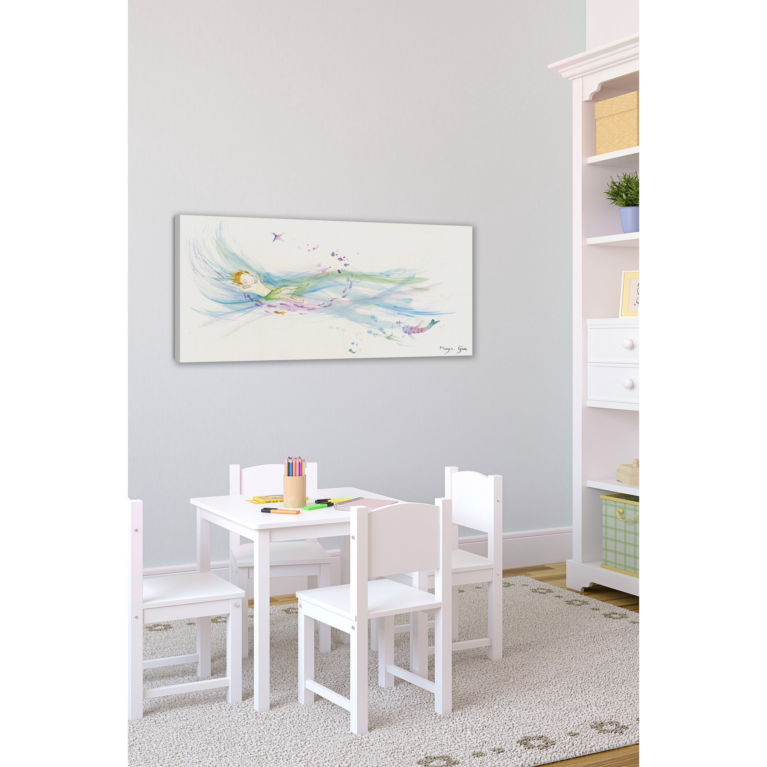 Marmont Hill 'Sea of Love' by Maya Gur Painting Print on Wrapped Canvas
