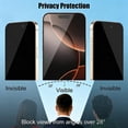 thumbnail image 4 of UZWZW Privacy Screen Protector for iPhone 16 Pro Max, 4 pack, 4 of 9