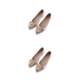thumbnail image 1 of Qarigey 1 par de mocasines de diamantes de imitación para mujer, zapatos de estilo informal para fiestas y banquetes para niñas, toboganes de Type17 NO17, 1 of 1