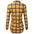 thumbnail image 3 of JJ Perfection Womens Long Sleeve Plaid Button Down Shirt (Female Plus Size Available), 3 of 3