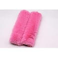 thumbnail image 4 of 6 Pcs Set Soft Fluffy Faux Wool Steering Wheel Cover Seat Belt Shoulder Pads and Handbrake Cover & Gear Shift Cover Winter Warm Universal Fit, 4 of 6