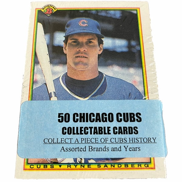 Chicago Cubs 50Pack Assorted Baseball Cards
