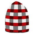 thumbnail image 6 of joogoo Checkered Grid-c2 Beanie Hats Cuffed Winter Warm Knit Thick Beanies, 6 of 7