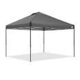 thumbnail image 3 of E-Z UP 12x12 Instant Canopy ONE-UP Vented Pop Up Tent, 144 Sq Ft Large Outdoor Shade Shelter with Roller Bag, Gray, 3 of 10