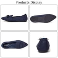 thumbnail image 2 of Mocasines planos BEJINASH para mujer, tejido de punto, punta puntiaguda, 2 of 7