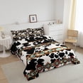 thumbnail image 2 of Erosebridal Cowhide Comforter Set Western Bedding Sets King,Black and White Highland Cow Print Quilt Exotic Aztec Diamond Duvet Insert,Farm Animals Bull Cattle Skin Room Decor Cowboys Gifts for Women, 2 of 6