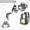 thumbnail image 6 of Xoenoiee Peach Print PVC See Through Backpack 17" Heavy Duty Clear Transparent Bookbag for Girls, Large Capacity Elementary Schoolbag Kindergarten Preschool Backpack Travel Daypack, 6 of 7