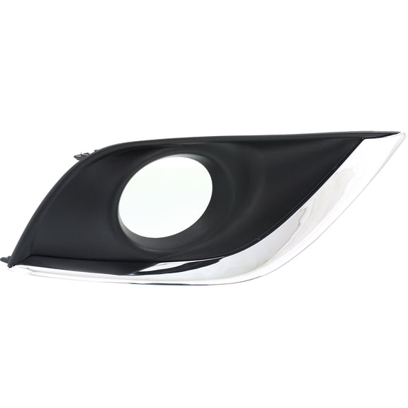 Fog Light Trim Compatible with 2015-2018 Nissan Versa Front, Passenger Side Chrome