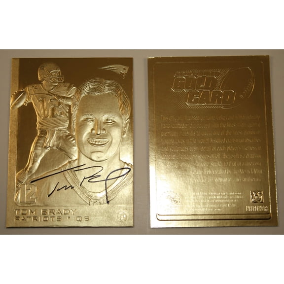 TOM BRADY 2005 Sculptured Gold Card Limited Edition NM-MT - New England Patriots