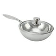 thumbnail image 1 of Sartén de Acero inoxidable, inclusión el Grano de Martillo de Calentamiento Evita que el Palo de Humo Bajo de Aceite se saleee una banja para la cocina para la cocina, 1 of 7
