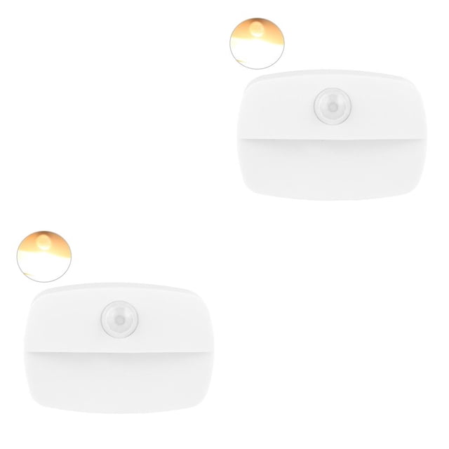 Matsuzay 1/3/6 Uds luz de noche luz de inducción automática pasillo de casa lámpara de noche armario 4,5 V 0,5 W Blanco cálido PC 1 2piezas Matsuzay CBP260442
