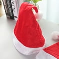 thumbnail image 4 of 5Pcs Christmas Hat, Santa Hat, Xmas Holiday Hat for Adults , Unisex Comfort Christmas Hats Extra Thicken Classic Fur for Christmas New Year Festive Holiday Party Supplies, 4 of 8