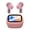 Pink, variant on RCA WAVE-45 TWS Bluetooth In-Ear Earbuds with Mics, On-Ear Controls, ANC, Charging Case with Touch Screen, up to 6 Hours Play Time , White