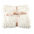 thumbnail image 1 of Comfortable Blanket, Handwoven Extra Thick Wool Blanket, White, 50 * 50, 1 of 5