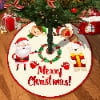 thumbnail image 4 of FlareFable 35 Inch Christmas Tree Skirt Decorations, with Santa Claus, Snowman, Reindeer Figurine Christmas Decorations,  Round Xmas Tree Skirt Cover for Christmas Party Mat Indoor, 4 of 37