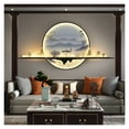 thumbnail image 5 of Modern Wall Picture Light, LED Chinese Creative Circular Landscape Mural Sconce Lamp For Home Living Bedroom Study, 5 of 7