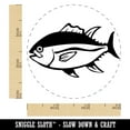thumbnail image 2 of Bluefin Tuna Fish Fishing Self-Inking Rubber Stamp Ink Stamper - Brown Ink - Small 3/4 Inch, 2 of 7