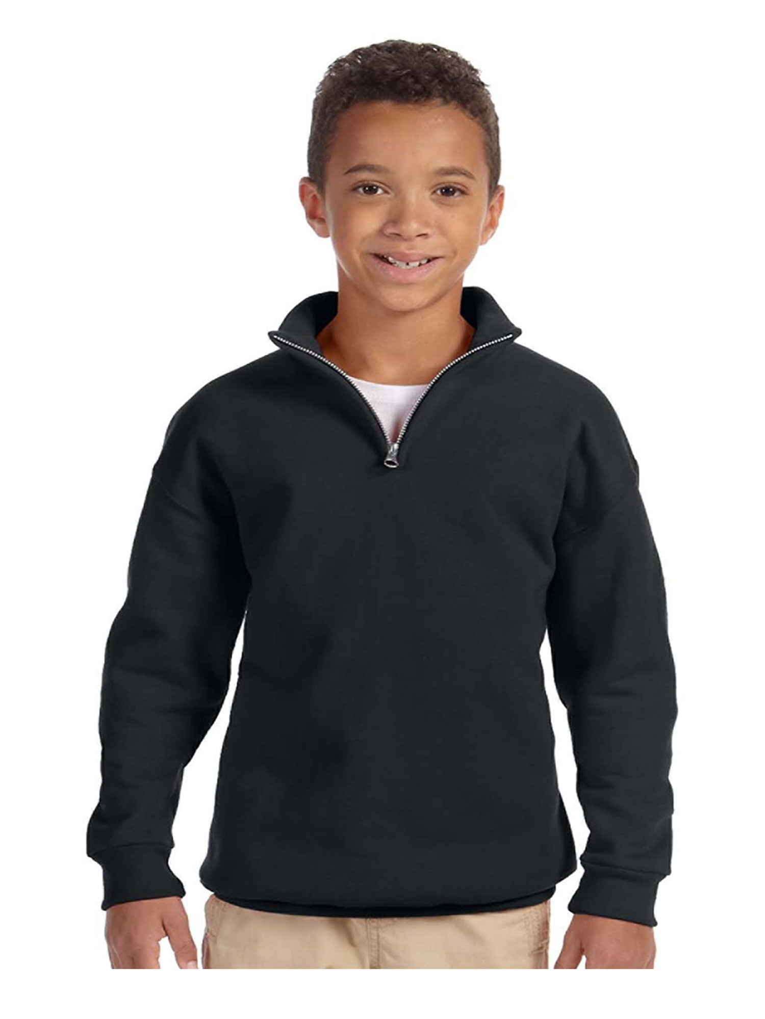 Jerzees Big Boys 50/50 Nublend Cadet Collar Sweatshirt, Style 995Y