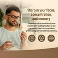 thumbnail image 3 of Cognition Mushroom Supplement with Lion’s Mane, Reishi, Cordyceps – Supports Focus, Memory, Mental Clarity, Energy – Brain Vitamins for Women & Men – Non-GMO, Made in USA – 30-Day Supply, 3 of 6