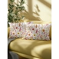 thumbnail image 5 of Outdoor Pillows Waterproof, Thanksgiving Pumpkin Bedding Throw Pillows with Insert for Couch Sofa Bed, Country Botanical Flowers Plants 12x20 Inch Pillowcases Decorative Camping Patio Pillow Set of 2, 5 of 8
