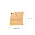 thumbnail image 3 of Bamboo Cutting Board with Hanging Hole, 7x7 Inch Small Wood Cutting Board for Fruit, Veggies and Kitchen Prep, 3 of 6