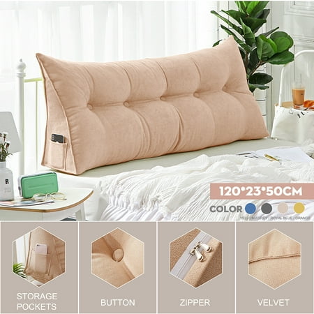 Sofa Pillow Bed Headrest Backrest Wedge Triangle Pillow Suitable