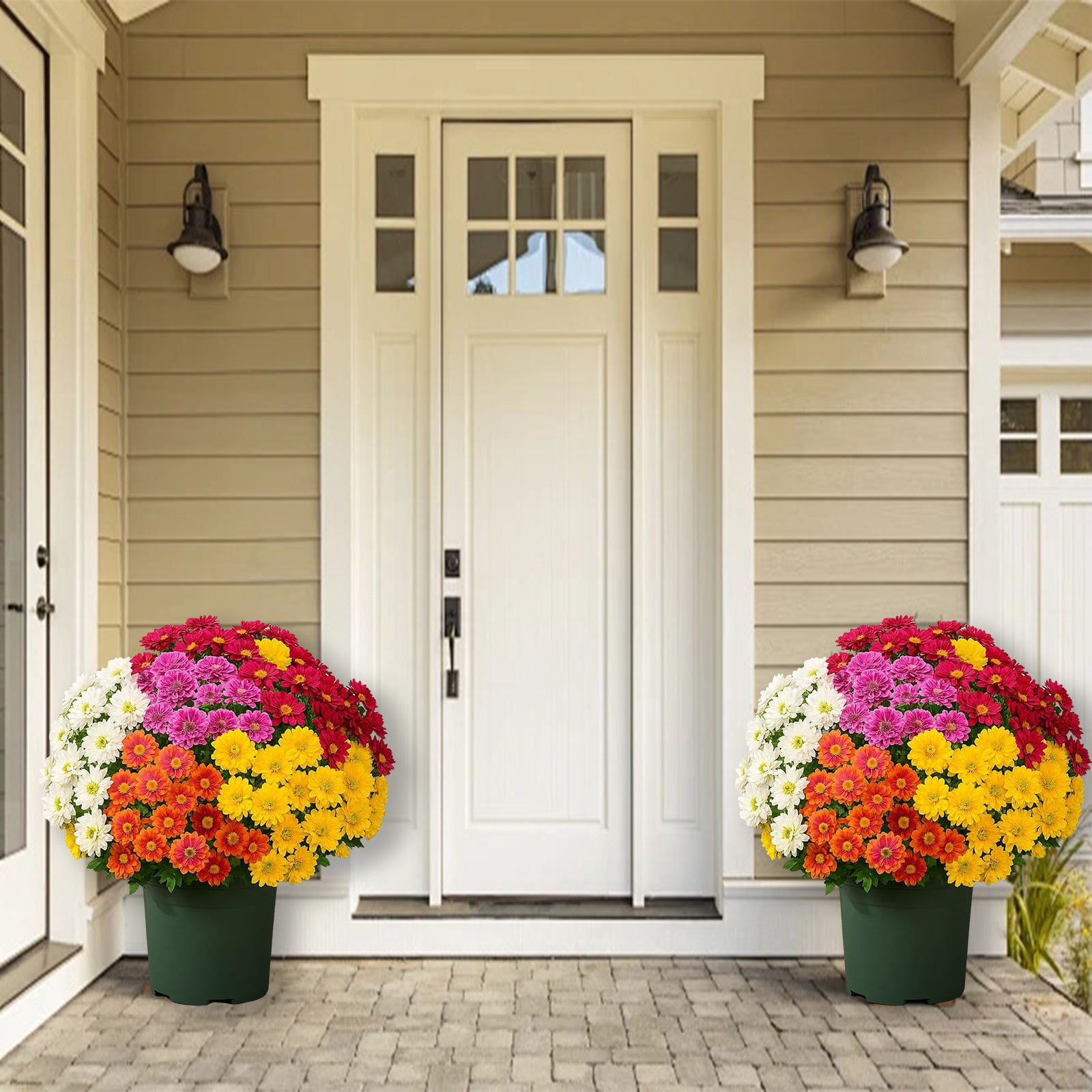 Fake Flowers,Artificial Bouquet 5 Color Mixed Flowers For Home Decor Realistic Arrangement