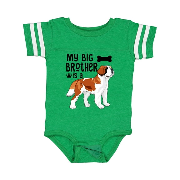 Inktastic My Big Brother is a Saint Bernard Boys or Girls Baby Bodysuit