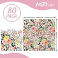 thumbnail image 2 of Servilleta de papel AnyDesign Spring Rose Flower, 80 unidades (16,5 x 16,5 cm), 2 of 7