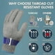 thumbnail image 2 of Guantes resistentes a cortes Guantes de alambre de acero anticortes y resistentes al desgaste de acero inoxidable grado 5, 2 of 5