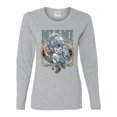thumbnail image 2 of Wild Bobby, Miami Fans | MIA Fantasy Football ,Sports, Women Graphic Long Sleeve Tee, Heather Grey, Small, 2 of 4