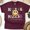 Maroon, variant on Nurse Smiley Face Graphic T-Shirt for Women, Retro Pastel Tee, Maroon, Size 2XL