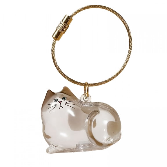 TELOLY Cat Hair Keychain, Dog Hair Keychain,Storage Bottle for Pet Hair Keychain, Memorial Gifts for Hair Dogs, Cats