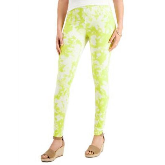 MSRP $20 Style & Co Printed Leggings Green Size XS