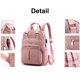 thumbnail image 3 of Mochila de nailon para mujer, impermeable, para portátil, para estudiantes (roja), 3 of 6