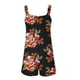 thumbnail image 4 of Drses Womens Summer Casual Loose Tank Romper Sleeveless Crewneck Jumpsuit Shorts Romper with Pockets, 4 of 5