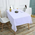 thumbnail image 5 of BalsaCircle 60" x 102" Premium Polyester Rectangular Tablecloth Table Linens White, 5 of 8