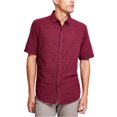 thumbnail image 1 of Alfani Mens Geometric Print Textu  red Button Up Shirt, Red, XXX-Large, 1 of 1