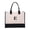 E#74, variant on Canvas Tote Bag with Adjustable Zipper Strap Large Capacity for Makeup Travel Beach Women Inner Pockets Multipurpose Carry