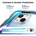 thumbnail image 4 of for iPhone 14 Case for iPhone 13 Case Gradient Blue Shockproof Bumpers Cases for iPhone 13/14, 4 of 12