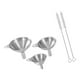 thumbnail image 1 of Embudos de llenado de metal de 5 piezas, embudo de cocina, mini embudo de cocina portátil de acero inoxidable para transferir líquido, 1 of 9